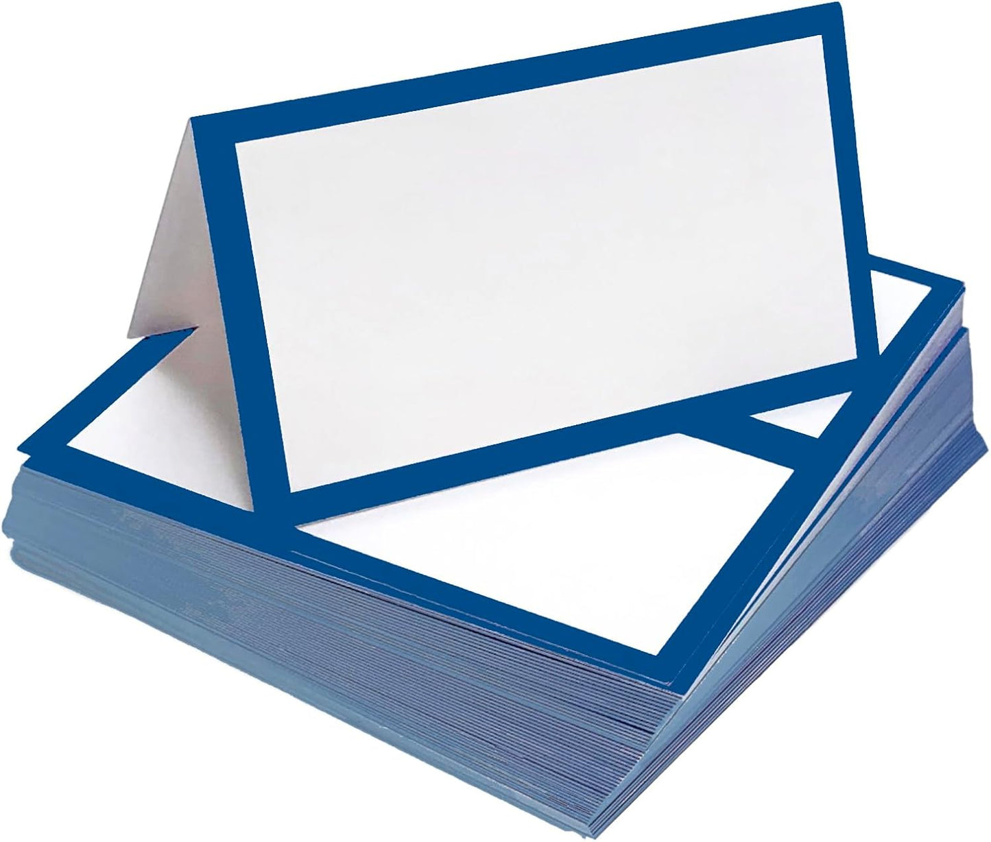 Tented Place Cards - 50 pack - Folded Place Cards are ideal for Wedding Placecards, Buffet food label, Banquet tables, Cocktail Parties, and Name Cards. Made of 14 pt. Matte Card Stock.