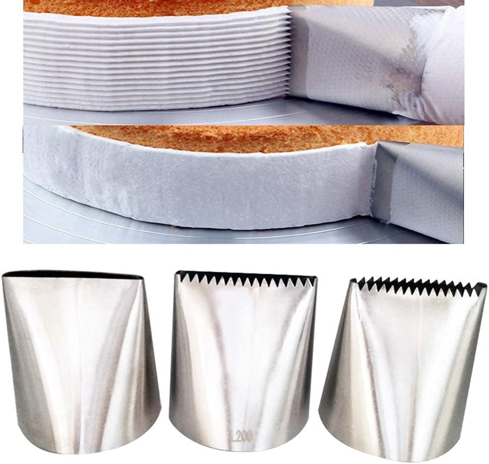 Piping Tips For Cake Decorating, Stainless Steel Icing Piping Nozzles For Pastry Fondant Decorating Tools (C)