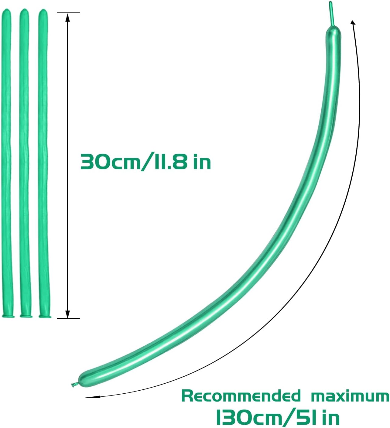 260 Clear Long Balloons for Animals, Thickening Skinny Latex Twisting for Arch Modeling Magic Clown Birthday Wedding Party Decorations 100pcs