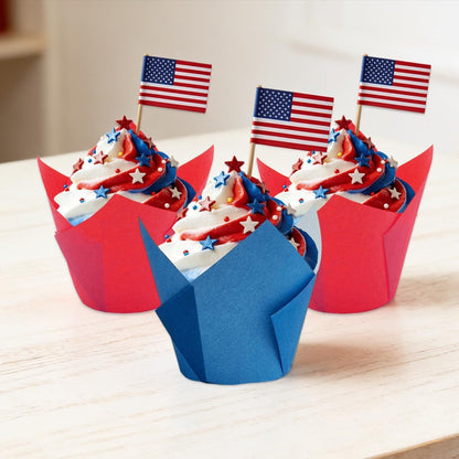 150 Pieces Tulip Cupcake Muffin Liners Paper Baking Cups Greaseproof Cupcake Wrappers for Birthday Wedding Party Baby Showers Catering Restaurants(Pink)