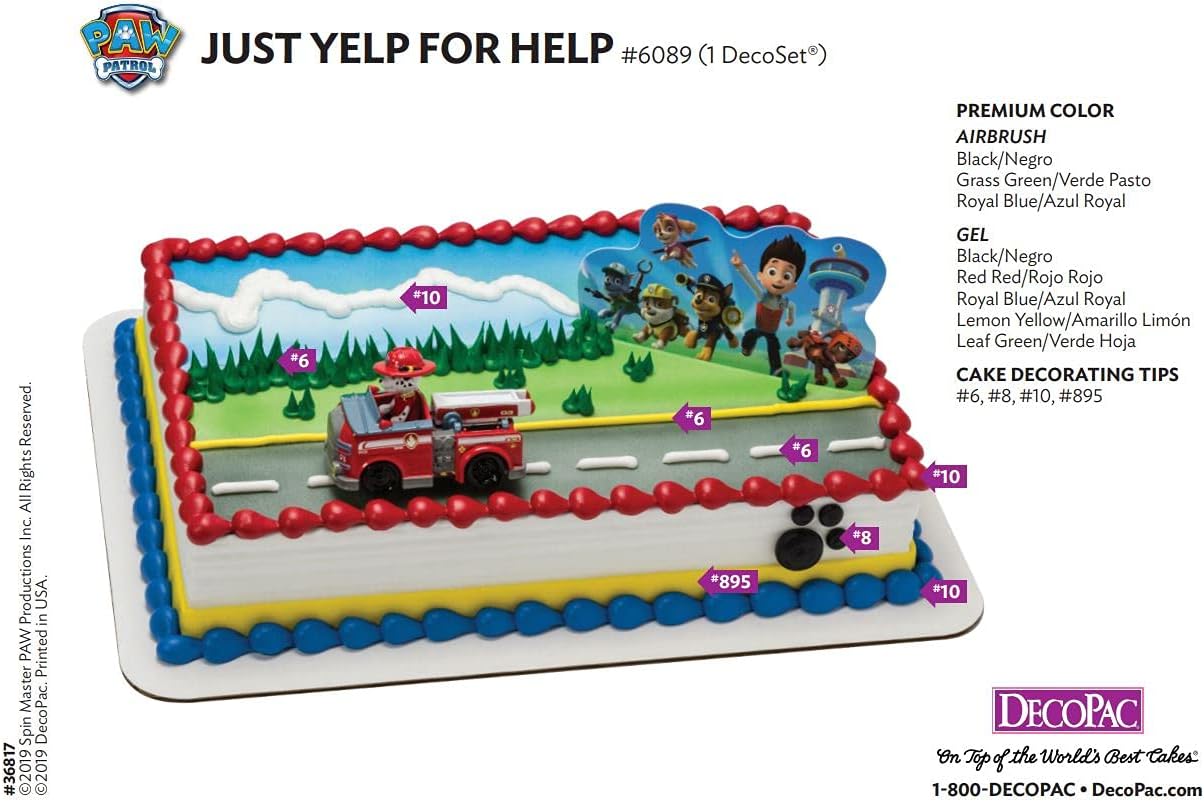 DecoPac Paw Patrol Reporting For Duty Rings, Cupcake Decorations Featuring Chase, Marshall, Skye, And Rubble - 24 Pack