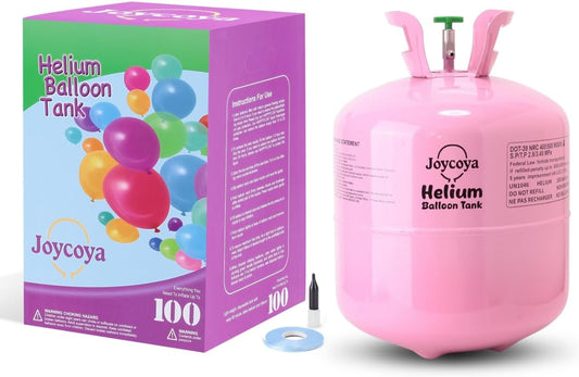22L Helium Tank Kit for Balloons 1 Pack – Up to 100 Latex Balloons, Complete Party Balloon Kit with Ribbons, Easy Home Use for Birthday, Wedding, Baby Shower & Event Decorations