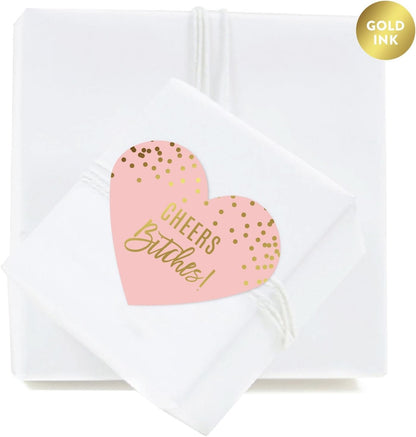 Andaz Press Blush Pink and Metallic Gold Confetti Polka Dots Bachelorette Party Bridal Shower Collection, Scavenger Hunt Game Cards, 20-Pack
