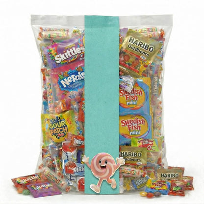 Bulk Candy Variety Pack - 2 lb - Bulk Candy Individually Wrapped - Assorted Mix - Lollipops, Hard, Fruity - Dulces - Big Bag for Party Favors - Father's Day