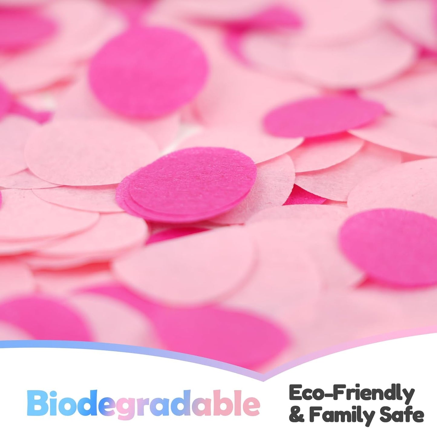 Gender Reveal Confetti Cannon - Biodegradable Confetti Poppers - Pink & Blue, 2 Pack - Party Supplies Pop Gun-Cannon for Boy or Girl Baby Reveal Party Supplies (1Pink +1Blue)