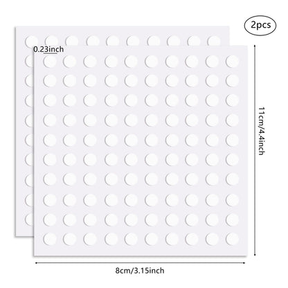 500 Pcs Double Sided Sticky Dots Clear Removable Adhesive Putty - Poster Putty, Sticky Tack, Sticky Dots for Wall Hanging, Balloons, Crafts, Festival Party Decorations (0.31" X 0.51")