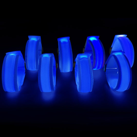 8 Pack LED Bracelets Light Up Wristbands,Glow Flashing Wristbands Glow in The Dark Party Supplies for Party, Festivals, Sports, Camping,Night Events (Red)