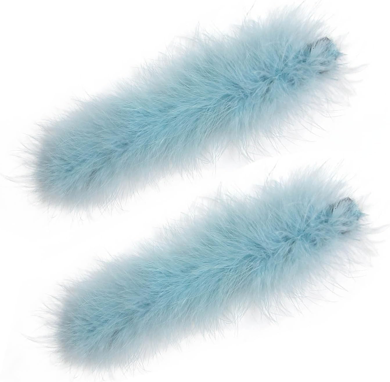 2Pcs Feather Wristbands, 9.65inch Soft Feather Wrist Slap Bracelet Cuffs, Snap Ring, Circle Slap Wrist Decoration Cuffs for Party Decoration
