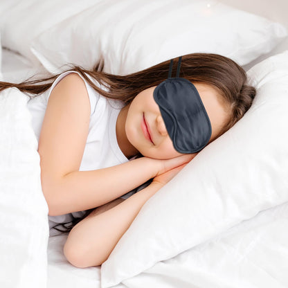 5 Pcs Sleep Mask, Eye Masks for Sleep, with Nose Pad and Elastic Strap for Blind Folds, for Adult Play, Travel Eye Mask, Sleeping, Team Building (Colorful, Medium(3.35x 7.28inch))
