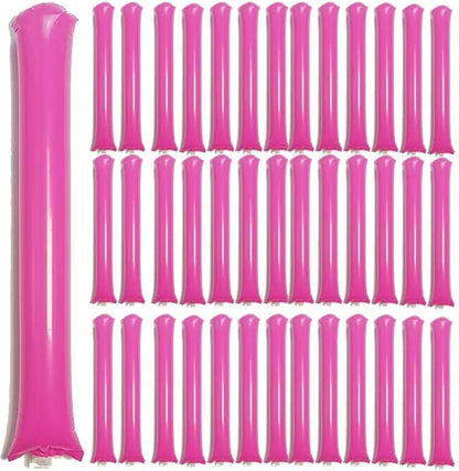 40pcs Round headTeam Spirit Boom Sticks Thunder Sticks Cheering Sticks Team Spirit Plastic Cheerleading Spirit Stick Clapper Inflatable Noise Maker Sports Supply (Glitter color)