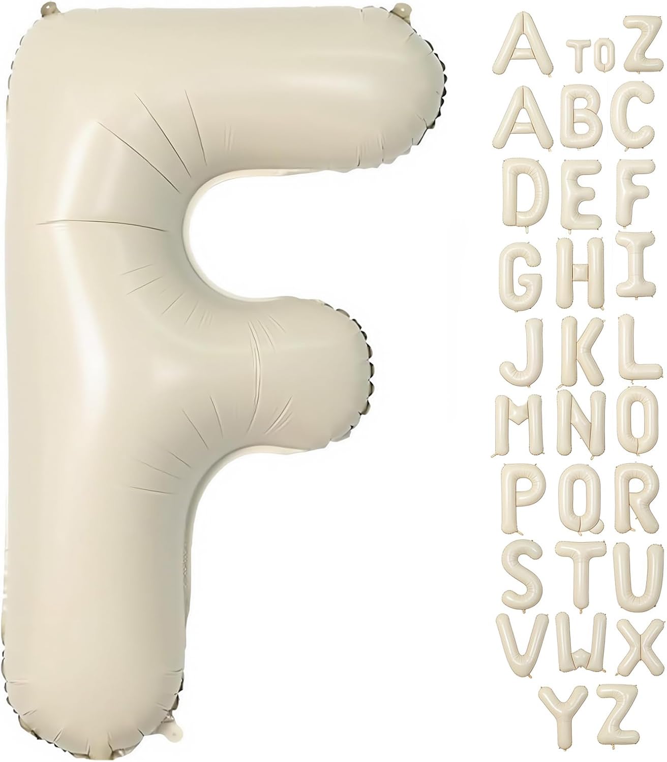 Cream Letter A Balloons,40 Inch Balloons Letter A Mylar Helium Large A Balloon for Birthday Party Anniversary Decorations