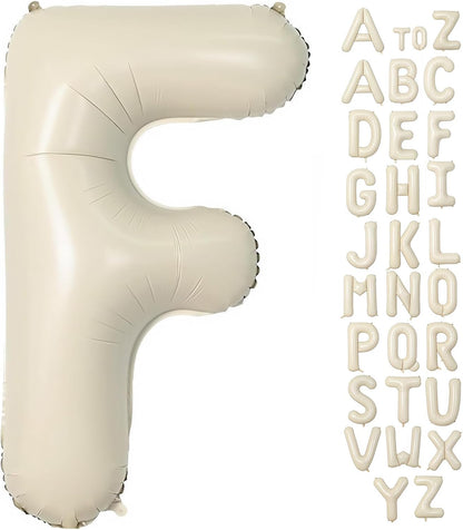 Cream Letter A Balloons,40 Inch Balloons Letter A Mylar Helium Large A Balloon for Birthday Party Anniversary Decorations