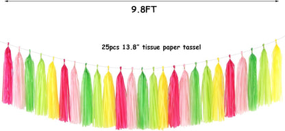 Navy-Blue White-Silver Tassel Garland Streamers - 15pcs Party Decorations Tissue Paper Tassels Banner,Graduation 2025 Wedding Baby Bridal Shower Hanging Decoration Boy Birthday Backdrop Decor Panduola