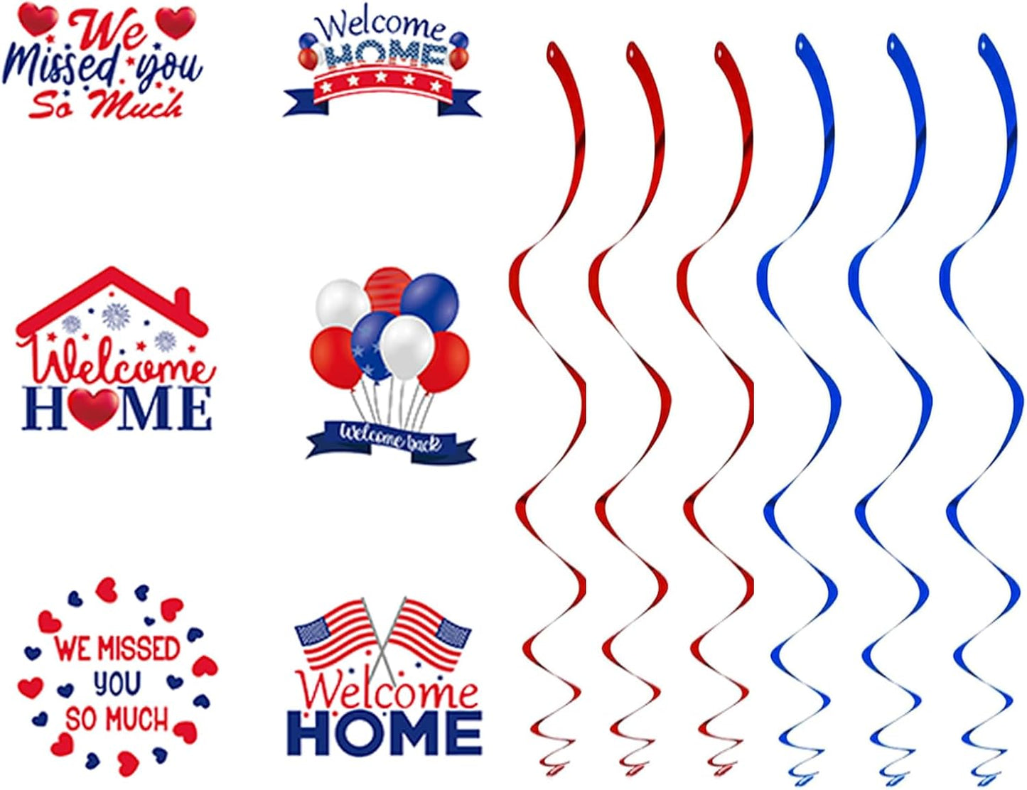 Welcome Home Banner, Colorful Paper Welcome Home Decorations