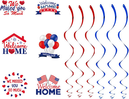 Welcome Home Banner, Colorful Paper Welcome Home Decorations