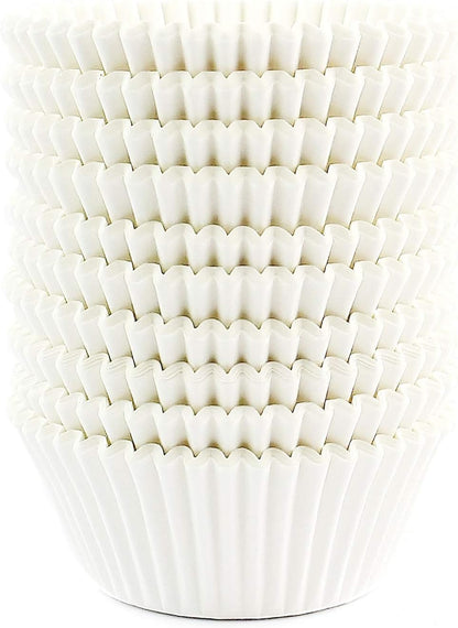 Standard Size Baking Cups Food-Grade Greaseproof Paper Cupcake Liners 200 Pcs (Natural)