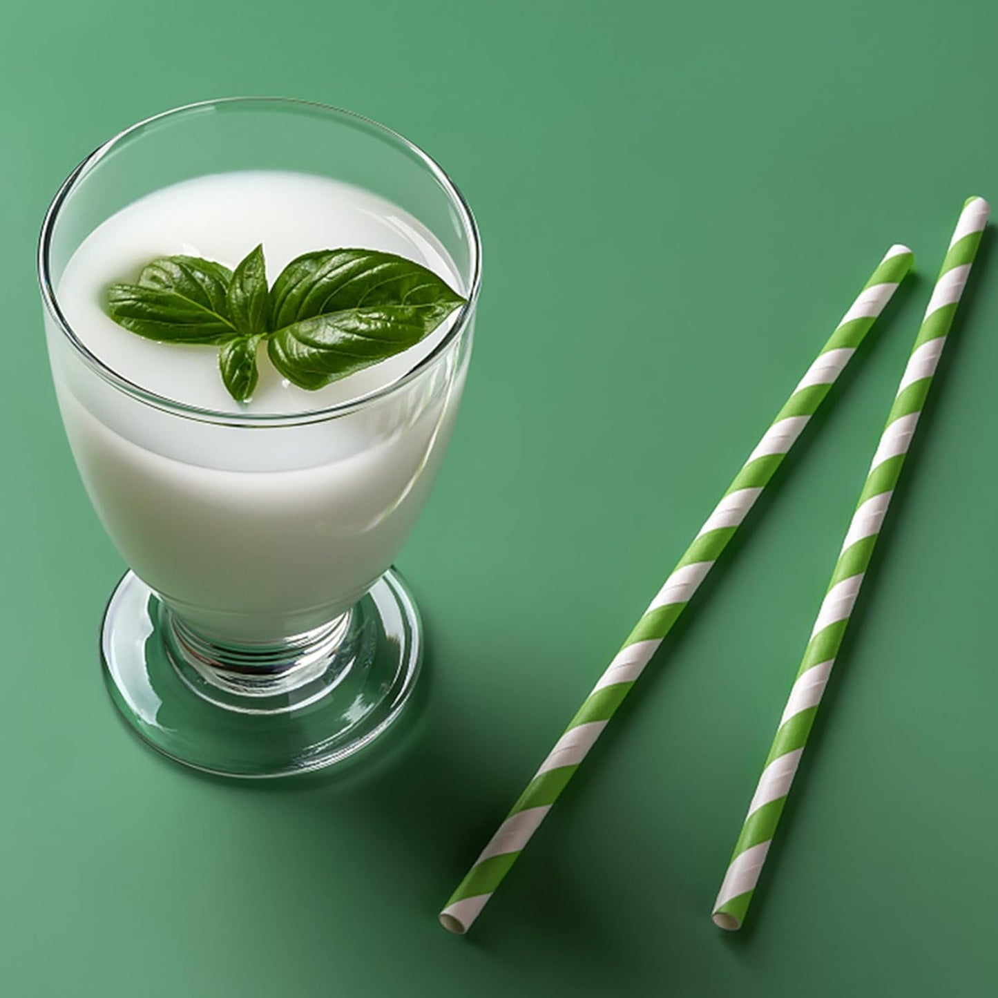 PakTalk 100 Pack Red Straws, Disposable Red and White Biodegradable Paper Striped Straws for Cocktail, Milkshake, Coffee, Lemonade (0.24" x 7.75")