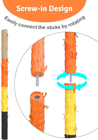 Soccer Piñata – Includes Wooden Stick, Blindfold, and Confetti – 13"x13"x3" – Perfect for Sports Party Decorations and Soccer Pinatas for Birthday Party