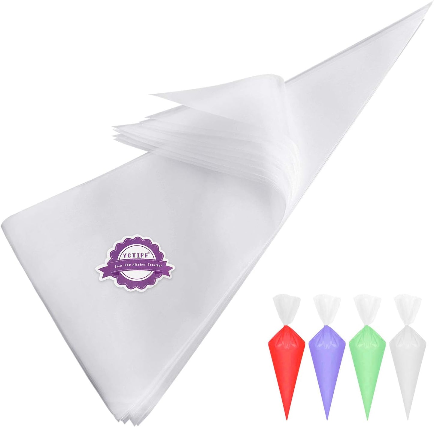 200pcs/set Disposable Pastry Bag Icing Piping Bag Cake Cupcake Decorating Bags