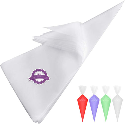200pcs/set Disposable Pastry Bag Icing Piping Bag Cake Cupcake Decorating Bags