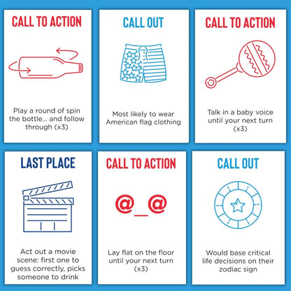 OFF TOPIC Last Call Party Game for Adults – Hilarious Drinking Card Game for Game Night, Bachelorette & Group Parties