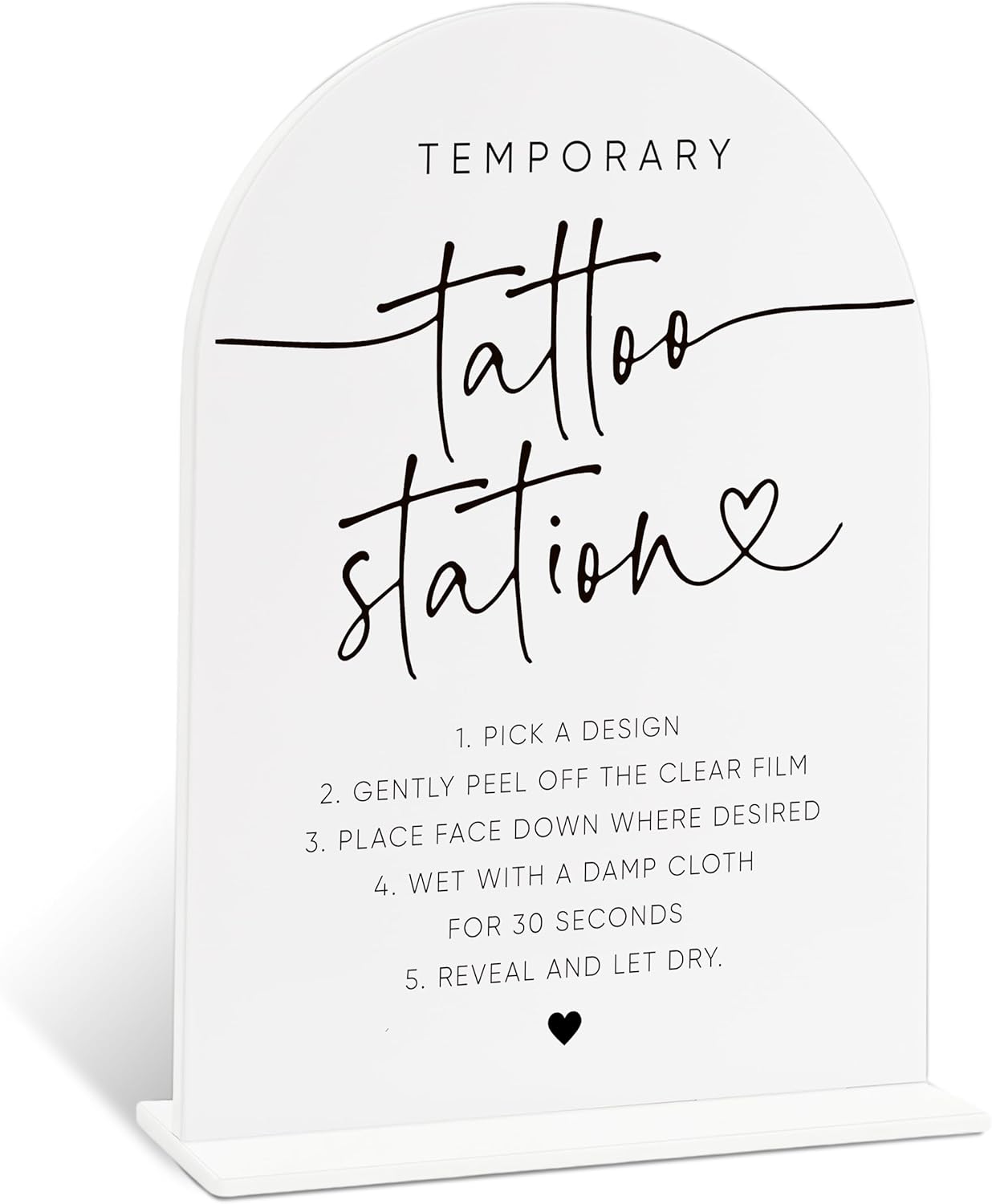 Sign Our Bible Wedding Sign, White Acrylic Wedding Guest Book Sign, Bridal Shower Decor, Elegant Arch Acrylic Table Top Signs for Reception Marriage Engagement Party Decorations