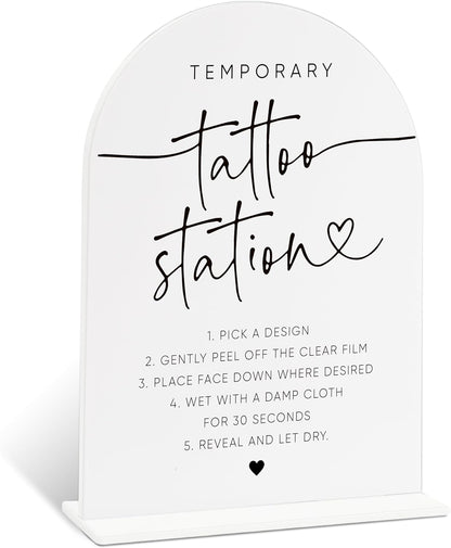 Sign Our Bible Wedding Sign, White Acrylic Wedding Guest Book Sign, Bridal Shower Decor, Elegant Arch Acrylic Table Top Signs for Reception Marriage Engagement Party Decorations