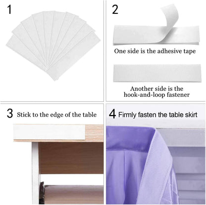 leegleri 6FT Tulle Ruffle Curly Willow Table Skirt for Rectangle or Round Tables, Under The Sea Ocean Blue Baby Shark Themed Tutu Table Skirt for Baby Shower, Birthday Party