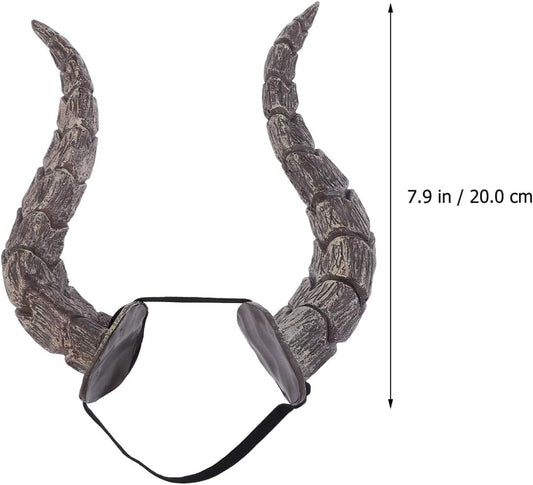 STOBOK 1 Pc Halloween Horns Headband Sheep Horn Hoop Cosplay Fancy Dress Photo Props Hair Accessory or Christmas Halloween Easter Decoration Dance Party