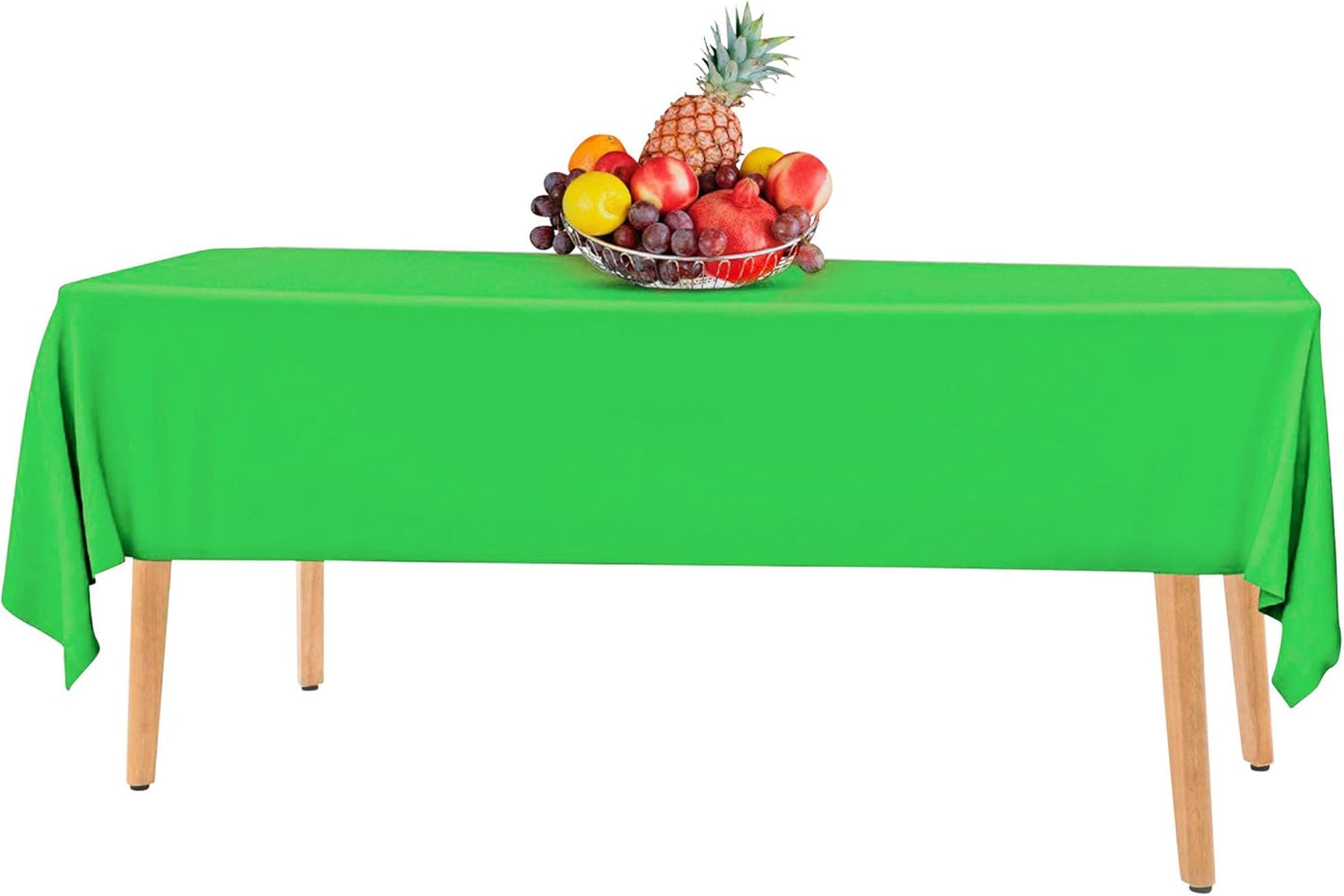 14 Pack Black 54 x 108 in. Rectangle Disposable Plastic Tablecloths - Smooth Decorative Covers for Parties, Weddings