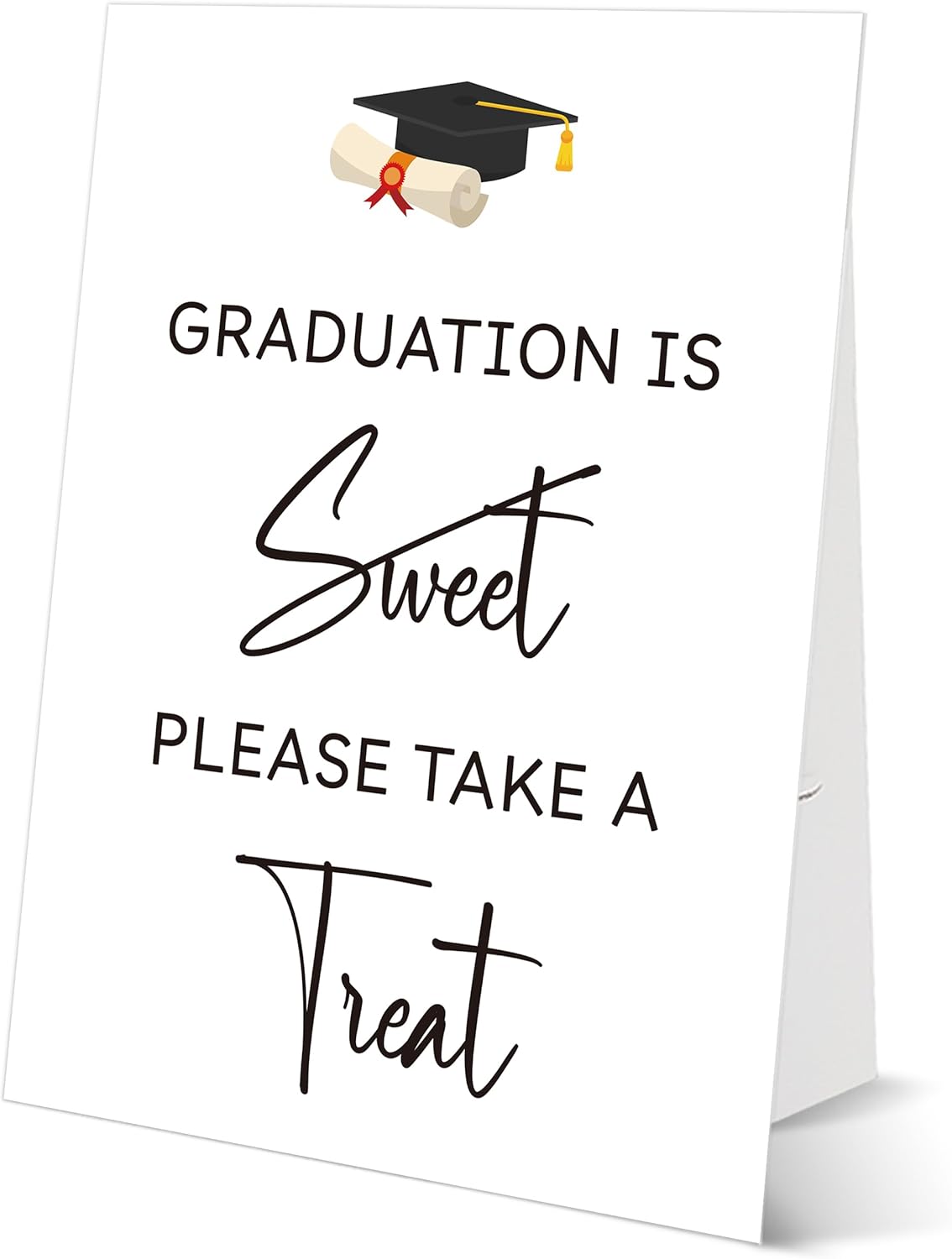 Graduation Tabletop Sign, Guestbook Sign, Include One 8×11 Signs with Holder, Graduation Party Signs for Class of 2026, High School College Grad Decoration - QF02