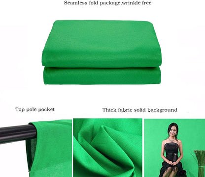 Black Backdrop for Photography Durable Fabric Background Photo Backdrop Video Photography Studio (5x7ft, Black)