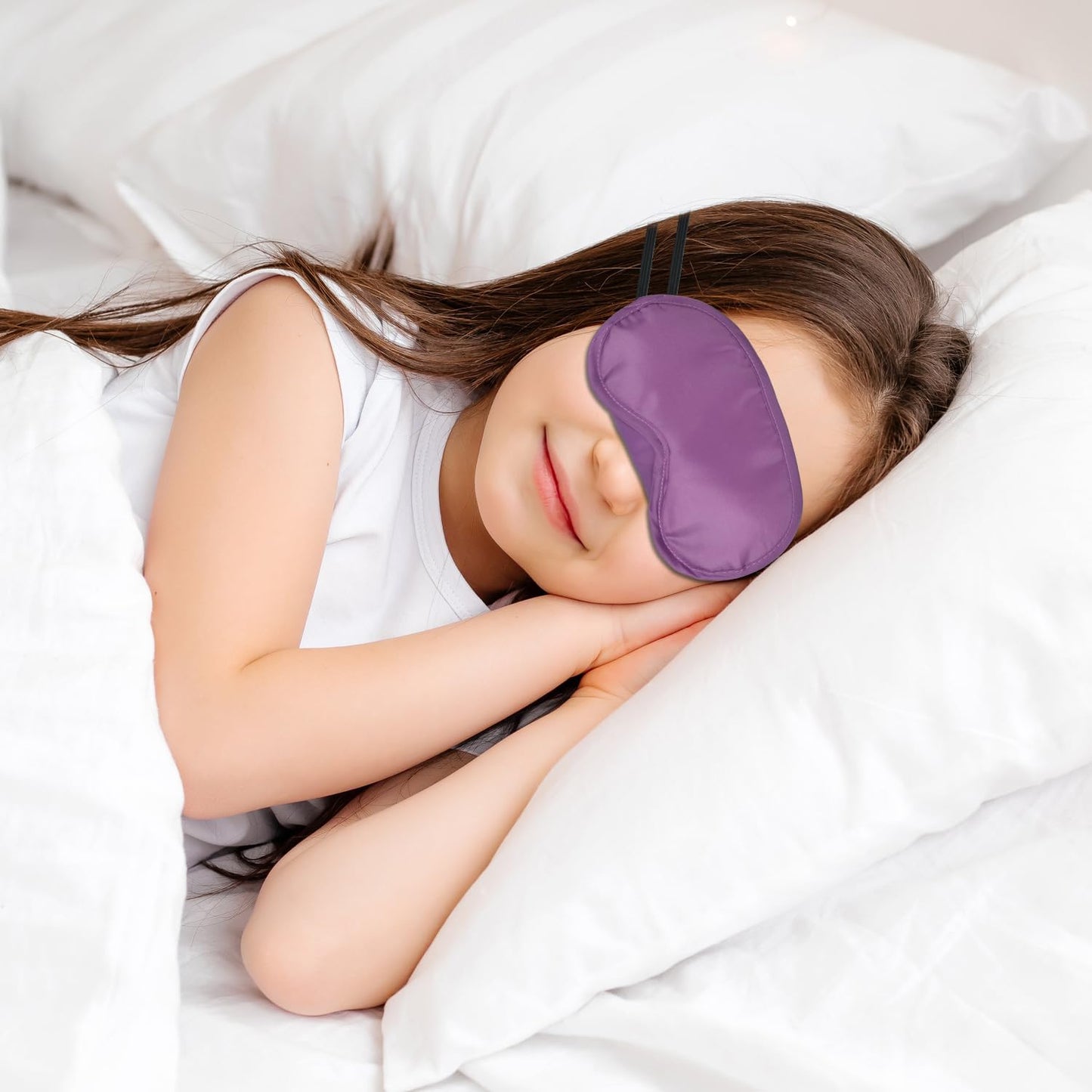 5 Pcs Sleep Mask, Eye Masks for Sleep, with Nose Pad and Elastic Strap for Blind Folds, for Adult Play, Travel Eye Mask, Sleeping, Team Building (Colorful, Medium(3.35x 7.28inch))