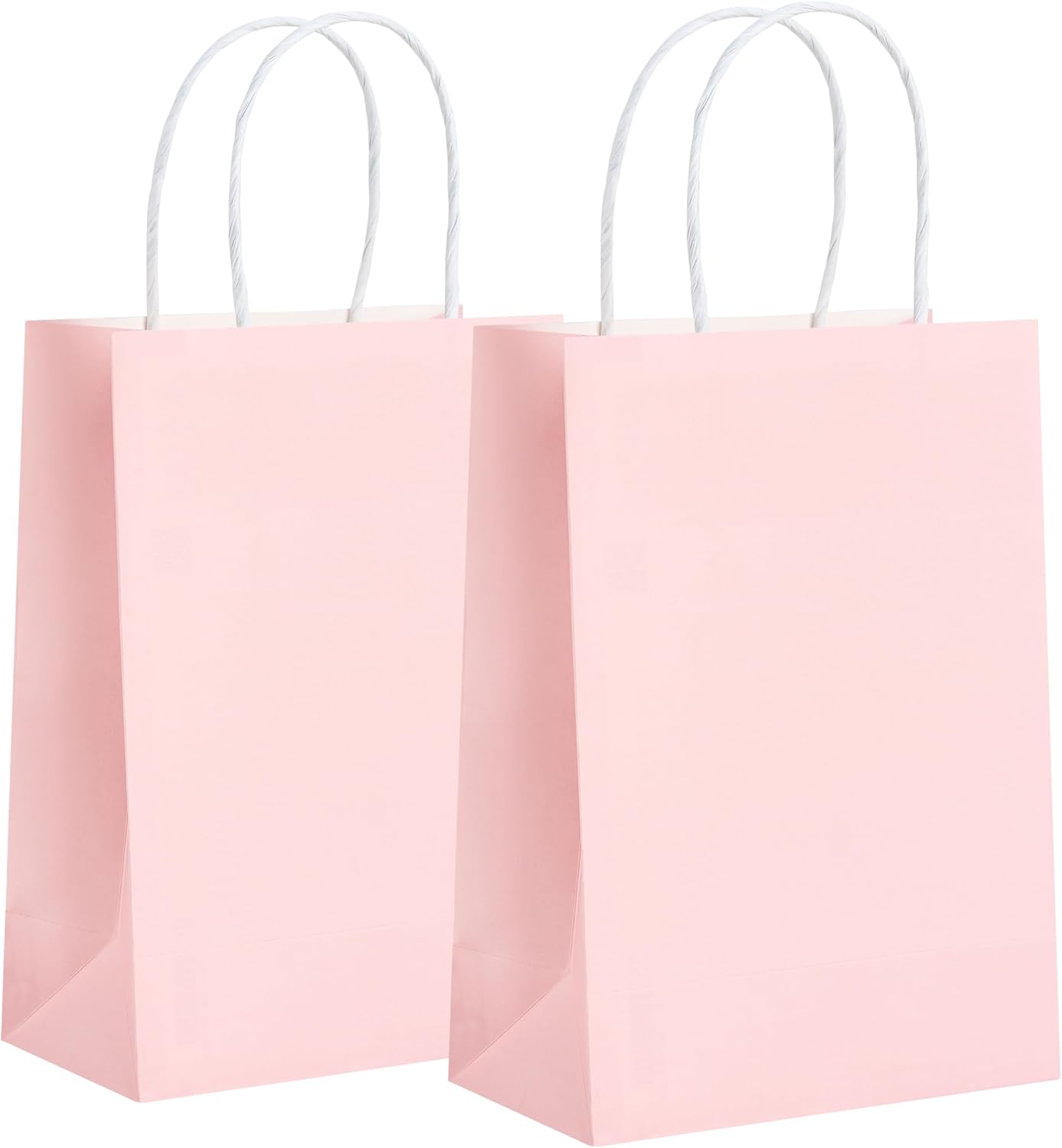32 Pack Paper Gift Bags with Handles, 5.8"×3.2"×8.25" Party Favor Bags, Gift Bags, Small Gift Bags with Handles, Party Bags, Small Goodie Bags Bulk for Birthday, Crafts, Wedding, Party Supplies (8 Colors)