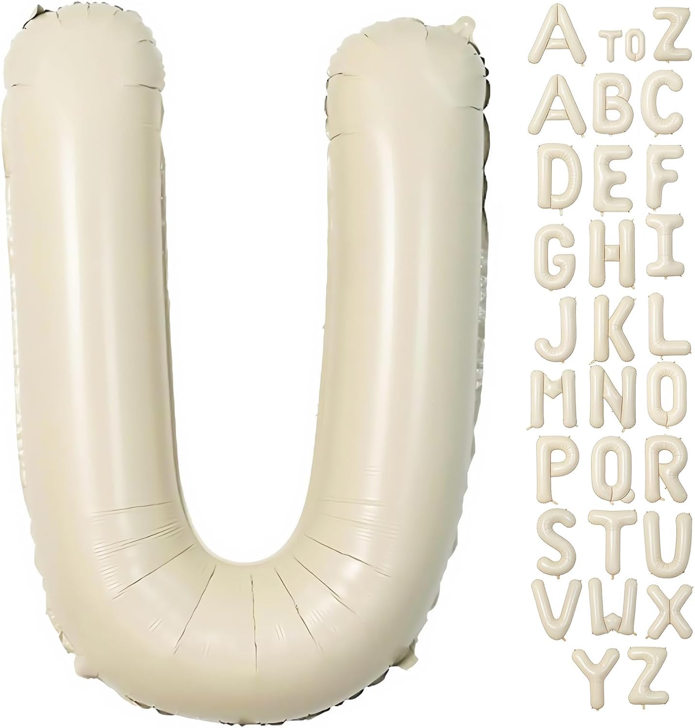 Cream Letter A Balloons,40 Inch Balloons Letter A Mylar Helium Large A Balloon for Birthday Party Anniversary Decorations