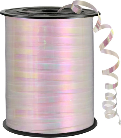 Rainbow Curling Ribbon, 500 Yard Metallic Shiny Curling Ribbon, 1/5" for Presents, Balloons, Parties & Festivals