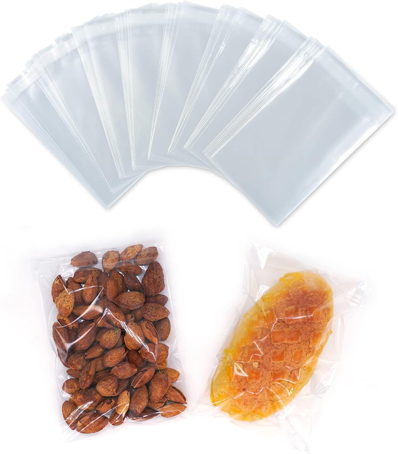 350 Pcs 4x6" Clear Cookie Treat Bags, Self-Sealing Resealable Cellophane Dessert Wrapper - Perfect for Gift Giving & Party Favors
