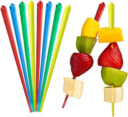 1000 Pcs Cocktail Picks Prism 7.62cm (3") - Sleek, Stylish Garnish for Cocktails, Perfect Plastic Toothpicks for Appetizers & Drinks, Versatile Fancy Skewers Food Pick for Charcuterie Parties
