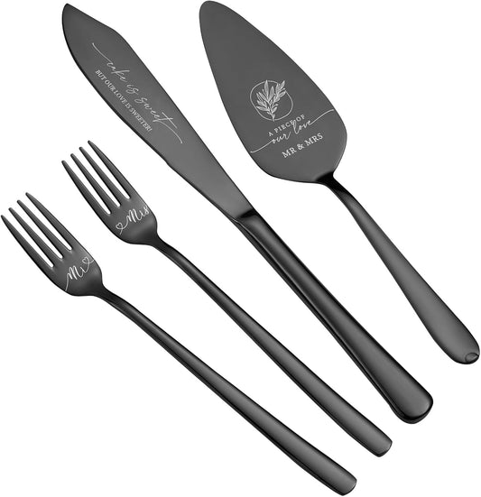 AW BRIDAL Silver Wedding Cake Knife And Server Set, Vintage Cake Cutting Set for Wedding, Personalized Cake Cutter Wedding Gift Bridal Shower Gift Anniversary Engagement Gift For Couple