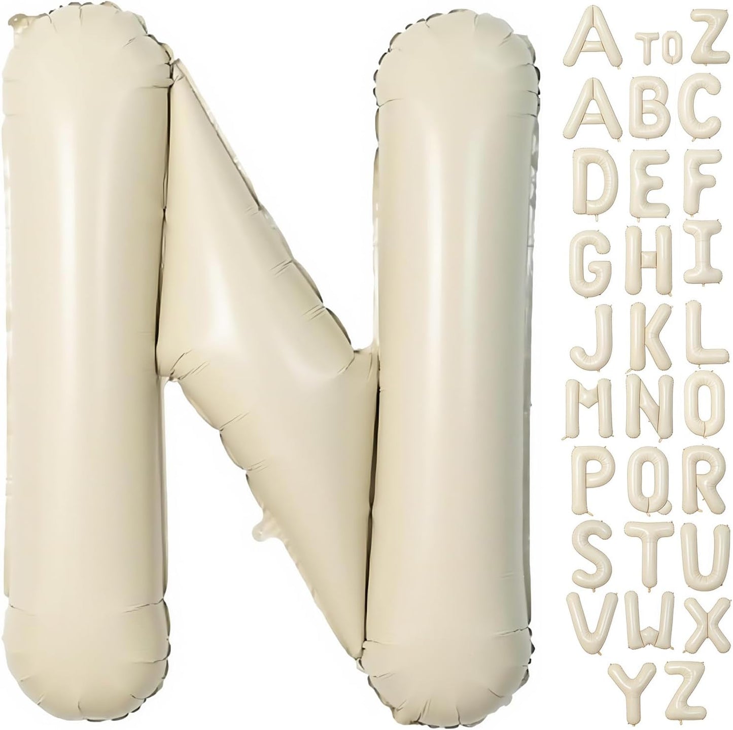 Cream Letter A Balloons,40 Inch Balloons Letter A Mylar Helium Large A Balloon for Birthday Party Anniversary Decorations