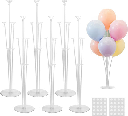 JOYYPOP 4 Sets Balloon Stand Kit For Table, Balloon Sticks with Base Birthday Graduation Party Decorations Wedding