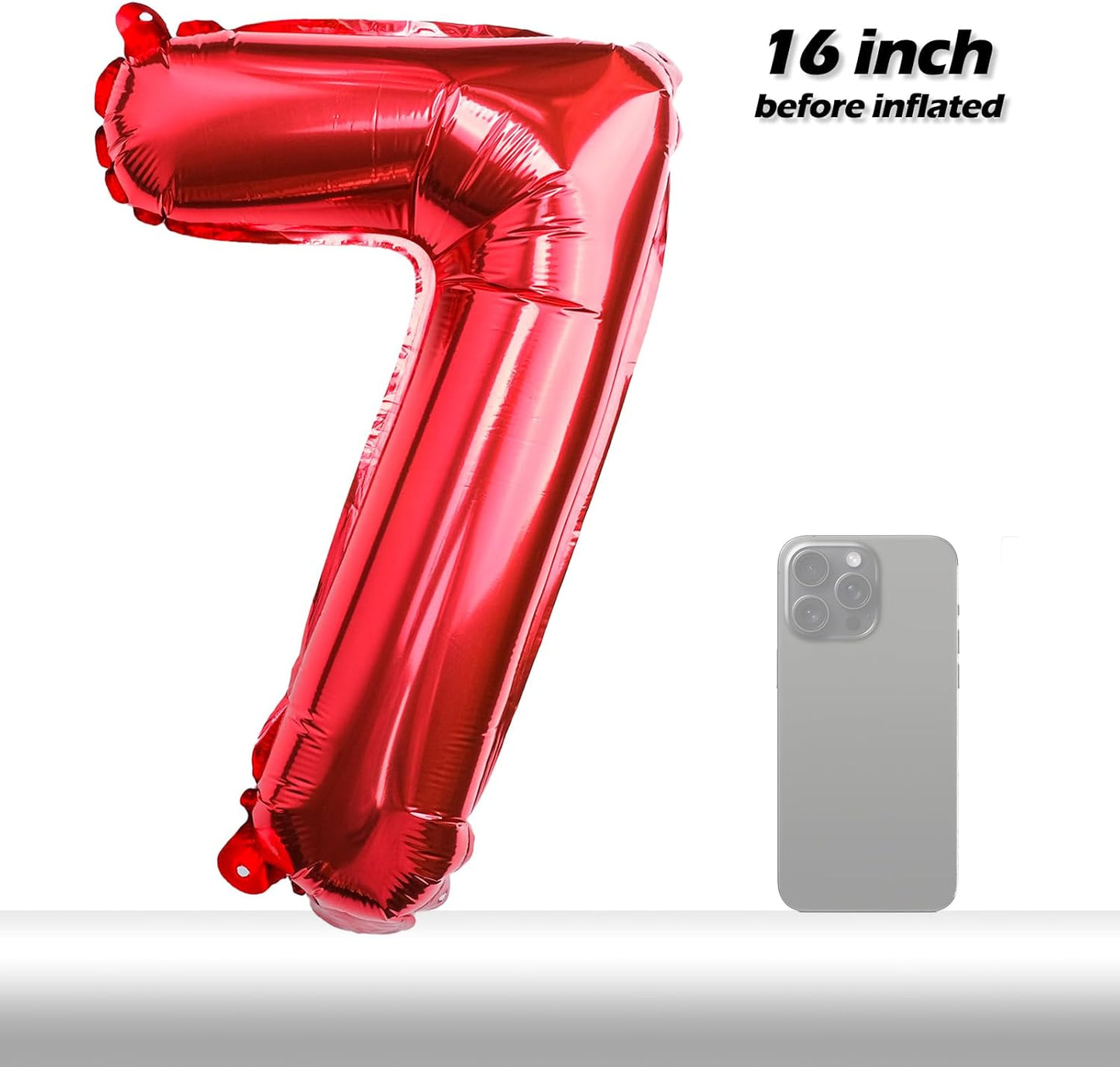 [20 Pcs] 16" Gold Foil Number Balloons (2 sets of 0-9) - Mylar Aluminum Hanging Decorations for Graduation, Birthday, Christmas & New Year's Eve Parties