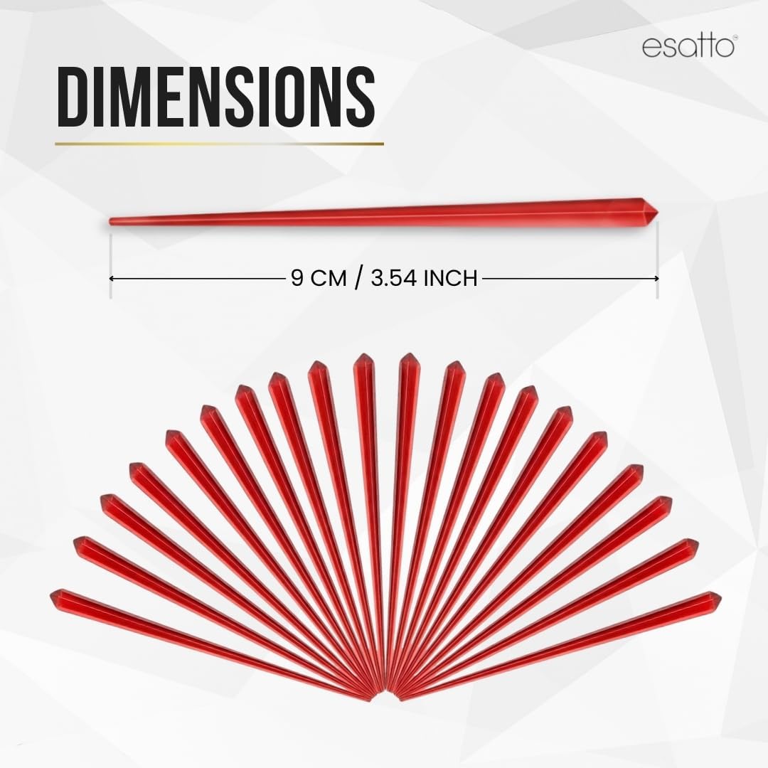 1000 Pcs Cocktail Picks Prism 7.62cm (3") - Sleek, Stylish Garnish for Cocktails, Perfect Plastic Toothpicks for Appetizers & Drinks, Versatile Fancy Skewers Food Pick for Charcuterie Parties