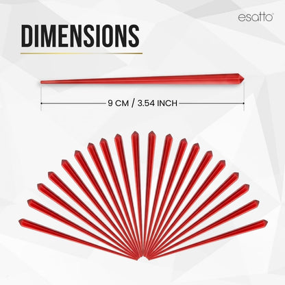 1000 Pcs Cocktail Picks Prism 7.62cm (3") - Sleek, Stylish Garnish for Cocktails, Perfect Plastic Toothpicks for Appetizers & Drinks, Versatile Fancy Skewers Food Pick for Charcuterie Parties