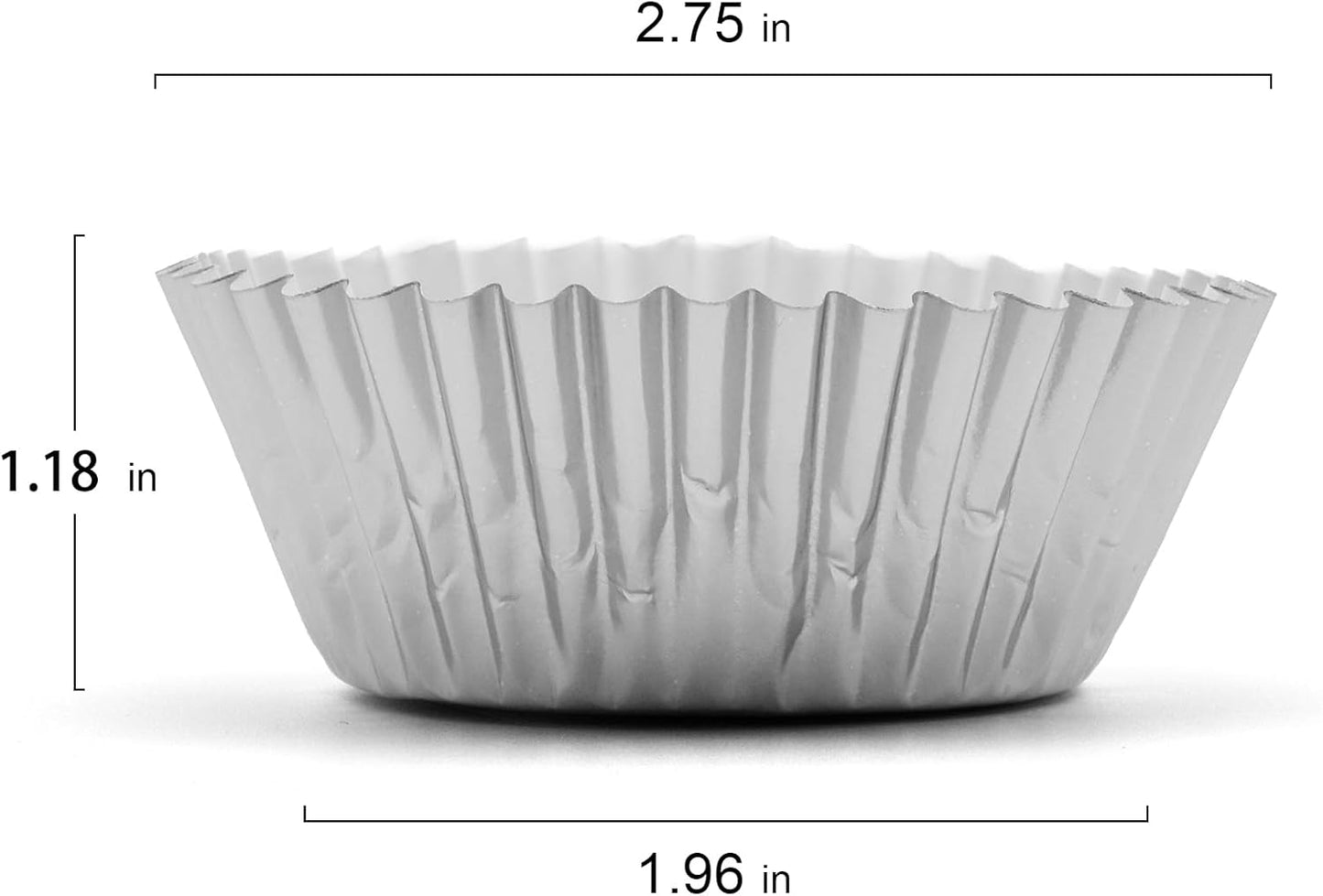 200 Pcs Gold Foil Cupcake Liners Standard Baking Cups Muffin Paper Cases