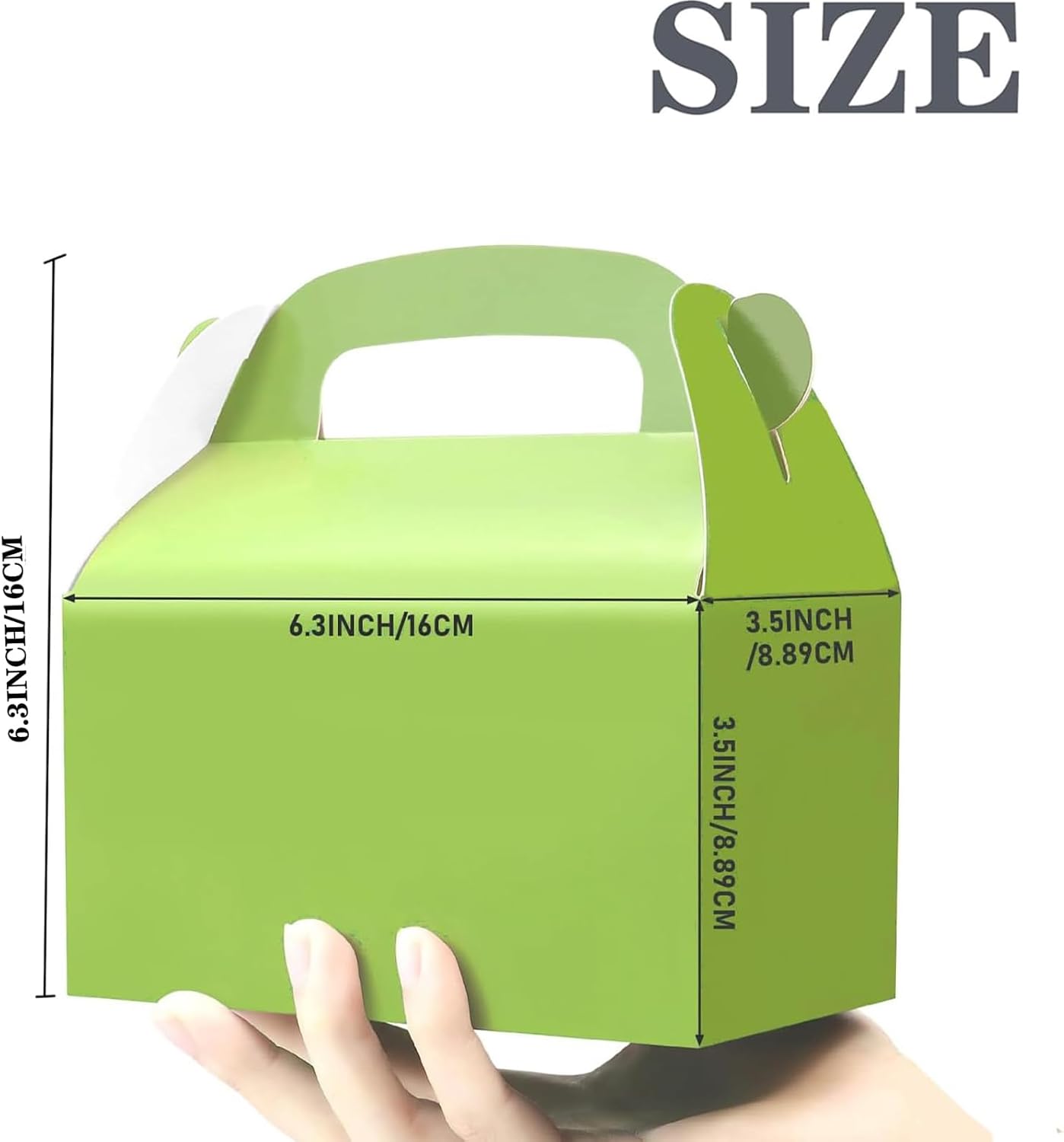 30-Pack Yellow Party Favor Treat Boxes, Goodie Candy Box, Gable Paper Gift Boxes with Handles Perfect for Construction and Chic Yellow Submarine Party Decoration Supplies