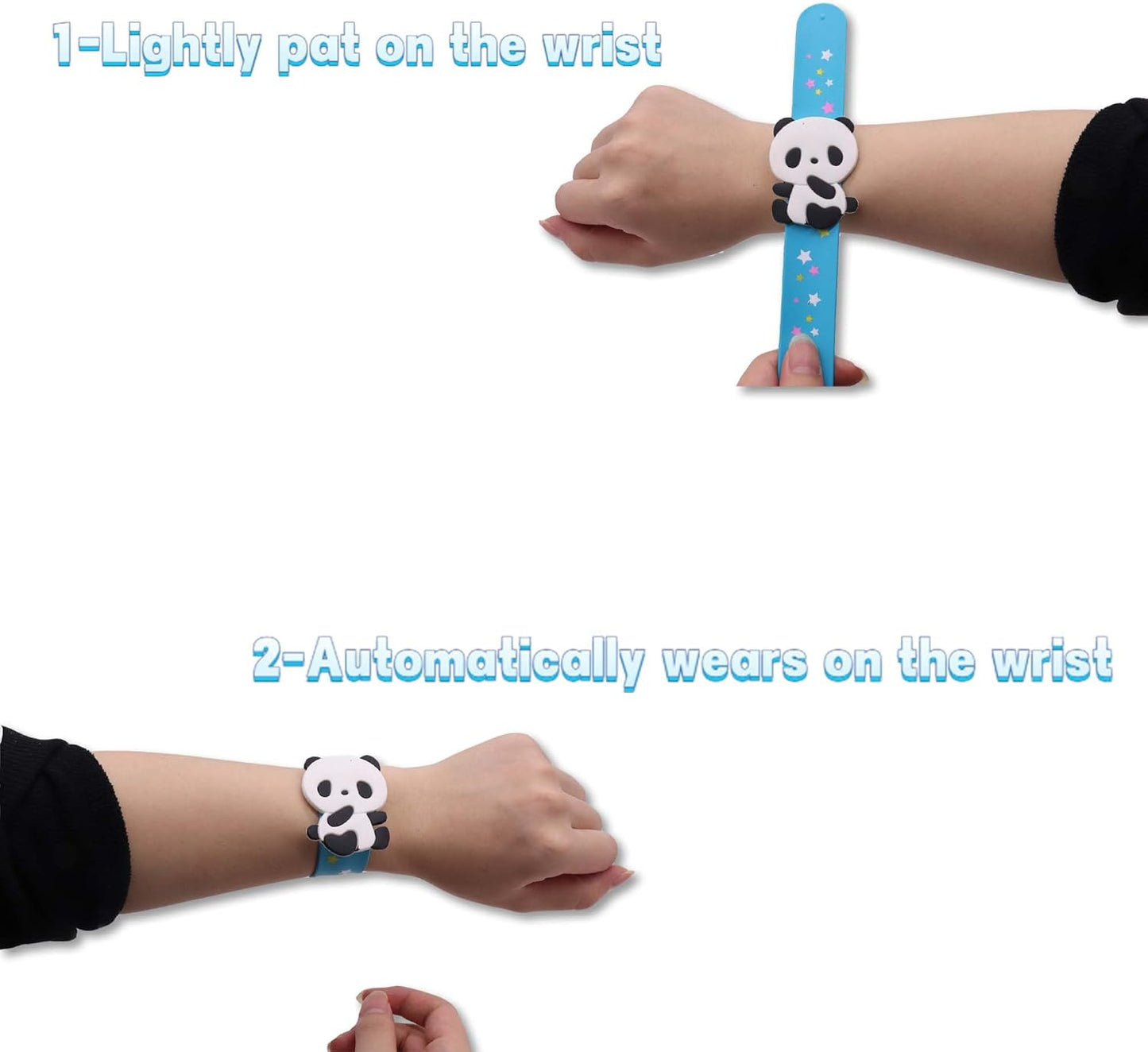 Cat Slap Bracelets for party- Silicone Wristbands Adjustable Party Favors, Classroom Prizes, Carnival Games - Birthday Gifts for Adults(6Pack)-LOCHSOEL