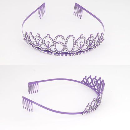 Semato 60 & Fabulous Birthday Crown and Sash Kit- 60th Birthday Gifts for Women 60th Birthday Party Decorations (rose gold)