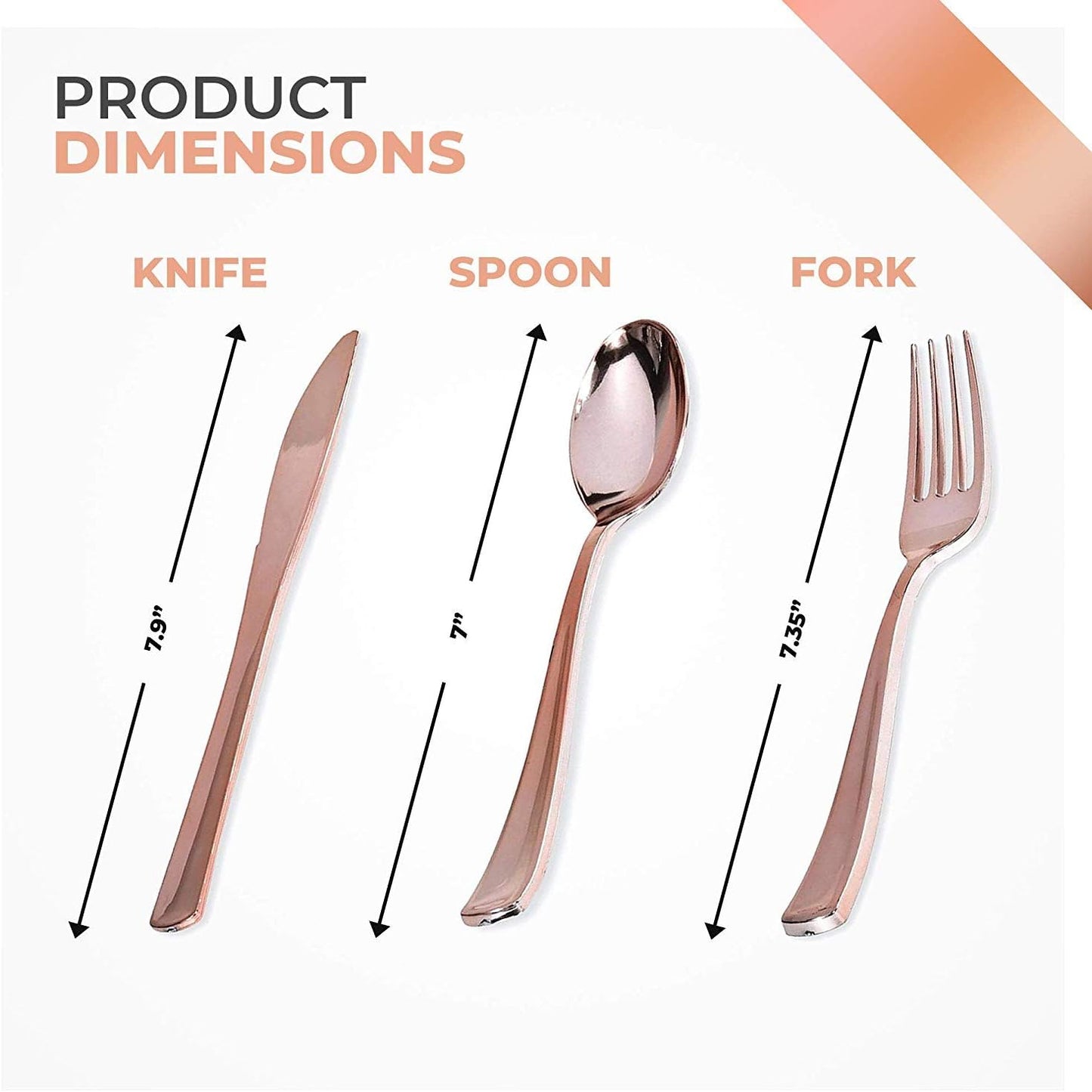 Gold Plastic Silverware Set (160 Bulk Pack) Disposable Cutlery Utensils, 80 Gold Forks, 40 Gold Knives, 40 Gold Spoons, Heavy Duty Flatware For Holidays, Parties, Dinners, Weddings, and Occasions