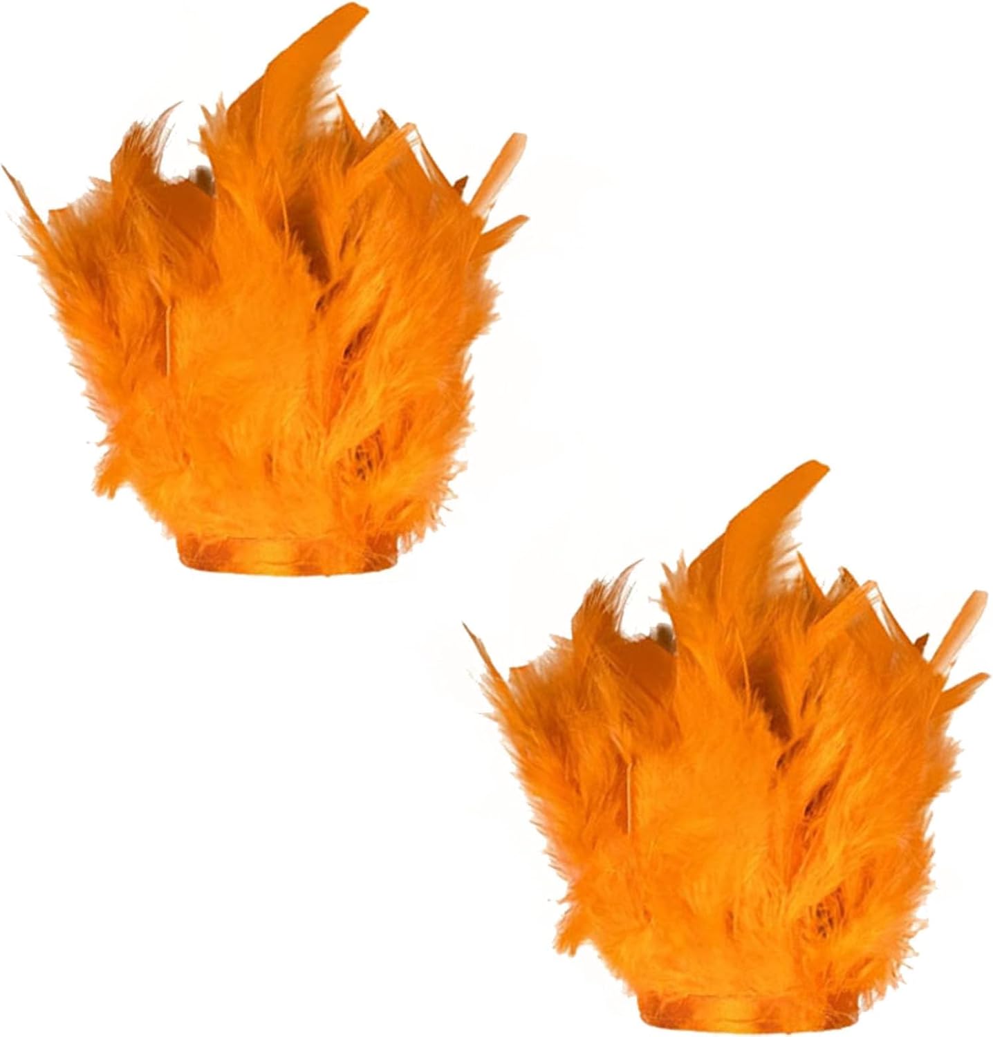 2-Pack Feather Slap Bracelet Cuffs - Feather Snap Ring, Cuff Wrist Decoration for Parties & Wrist Accessories, Women's Edition